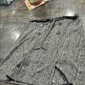 NYC Black and White Textured Skirt